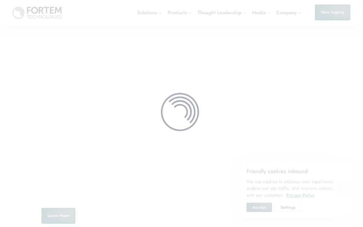 Fortem Technologies website preview