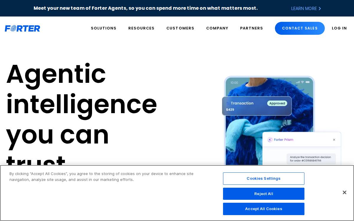 Forter website preview
