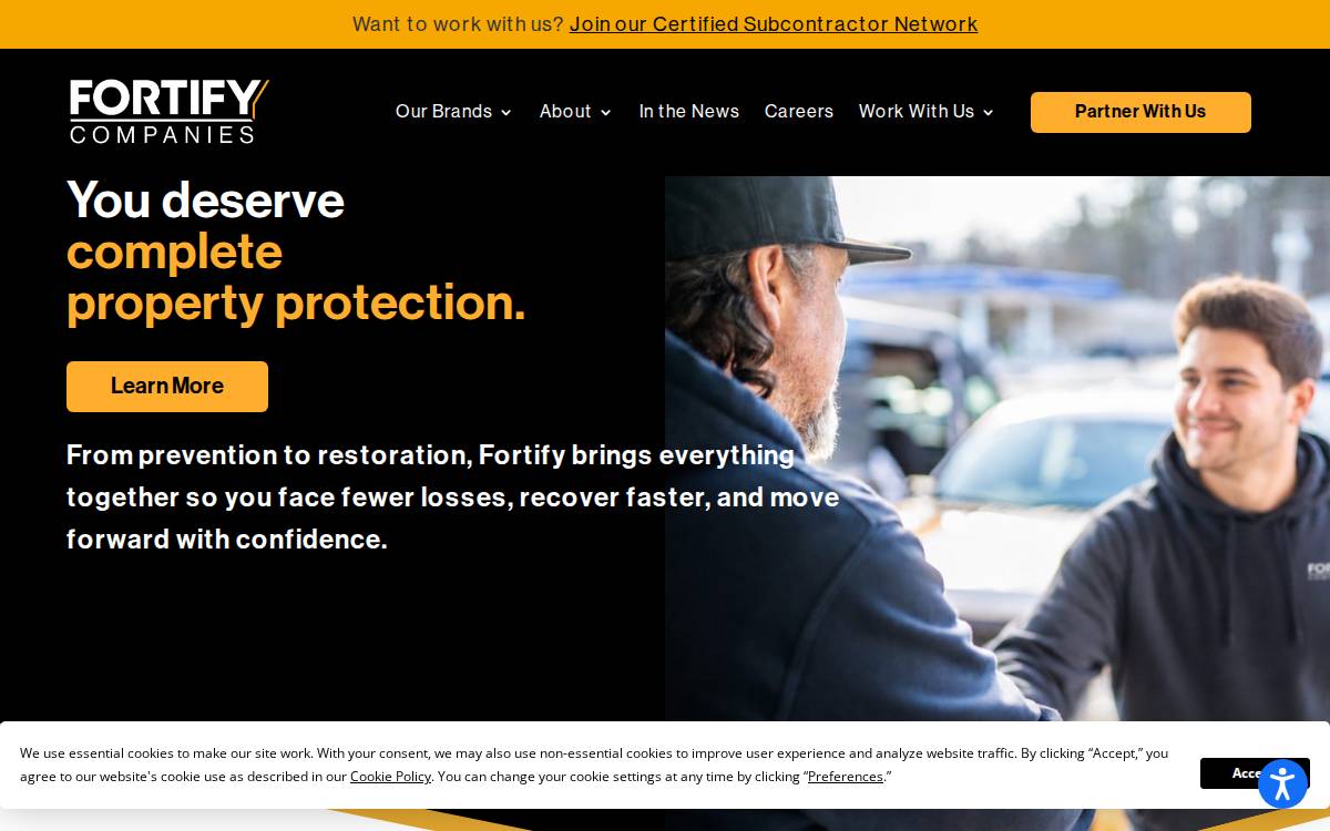 Fortify Companies website preview