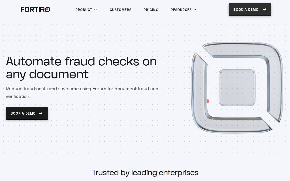 Fortiro website preview