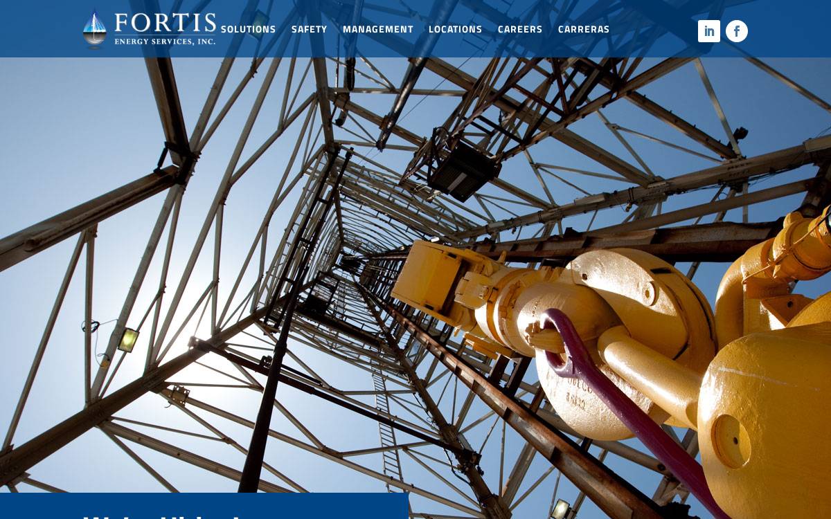 Fortis Energy Services website preview