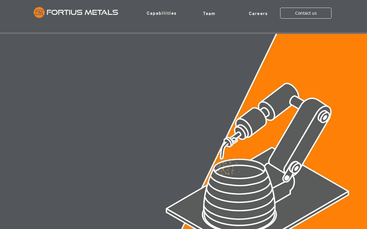 Fortius Metals website preview