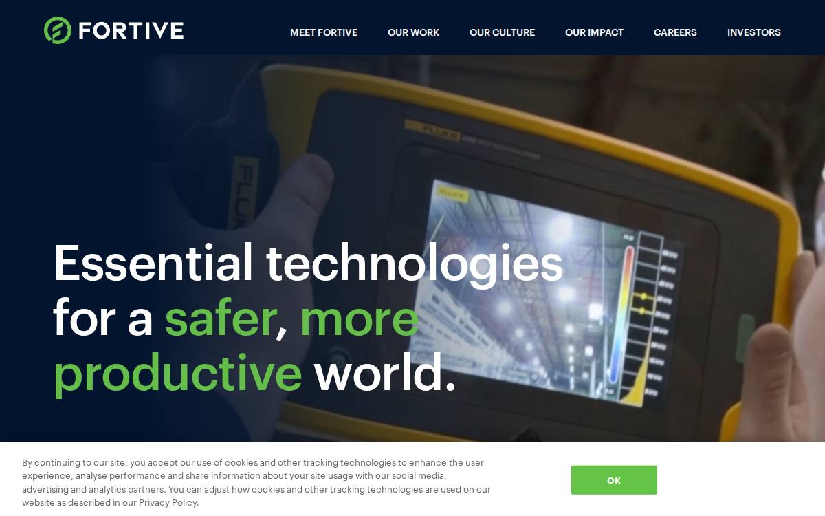 Fortive website preview