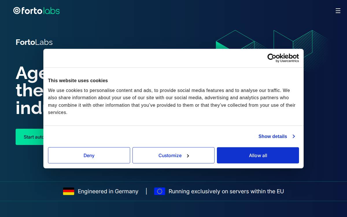 Forto website preview