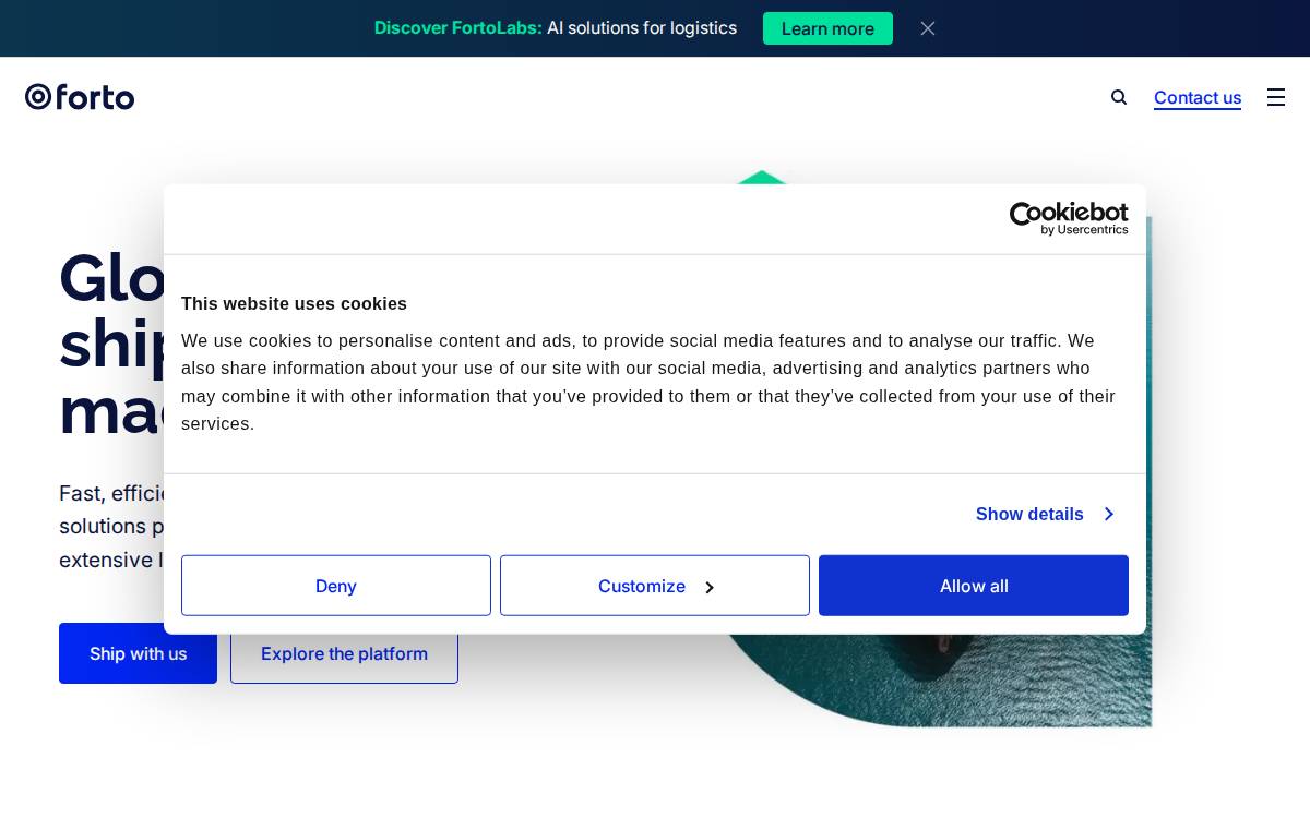 Forto website preview