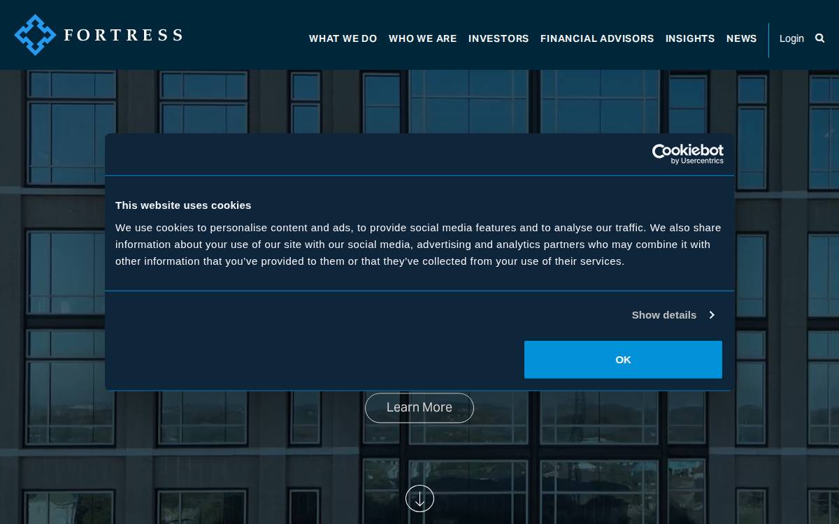 Fortress Investment Group website preview