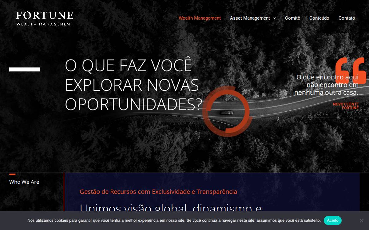 Fortune Wealth Management website preview