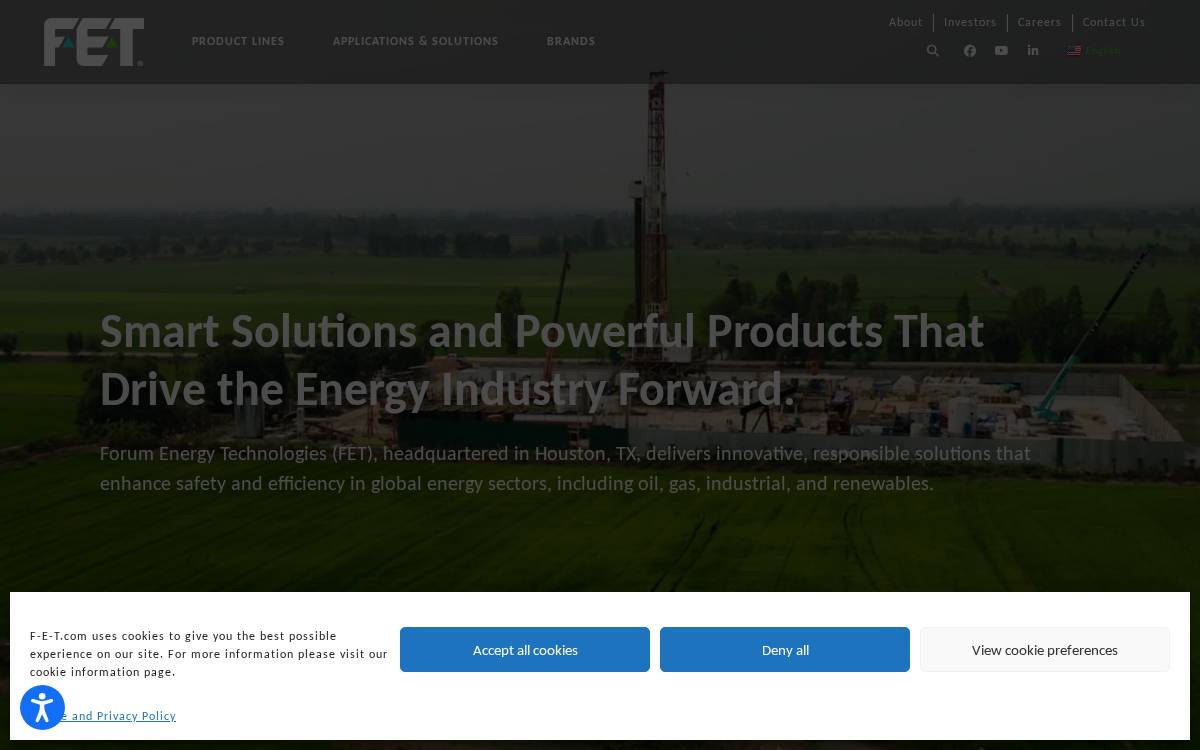 Forum Energy Technologies website preview