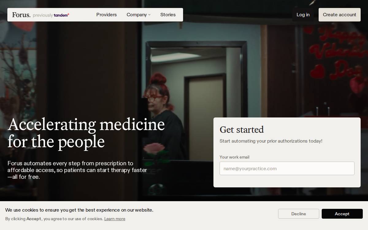 Forus website preview