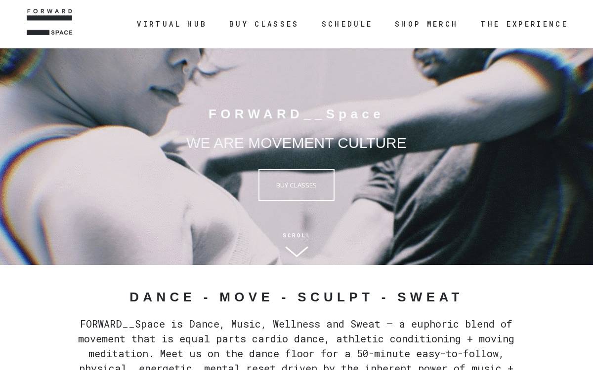 Forward Space website preview
