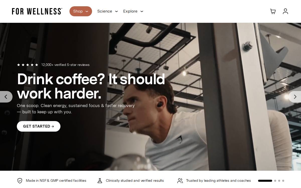 For Wellness website preview