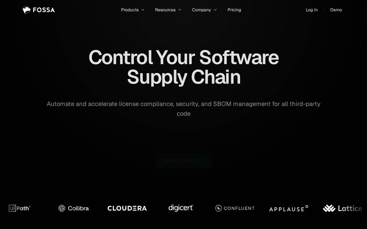 Fossa website preview