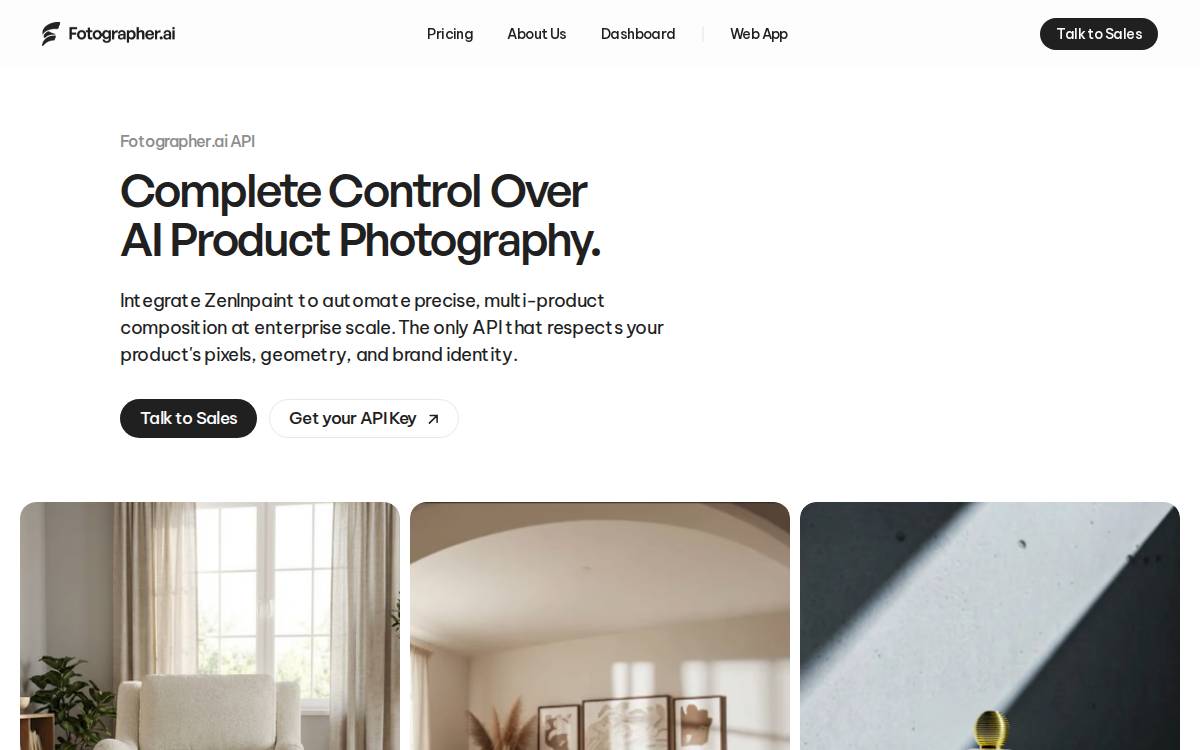Fotographer website preview