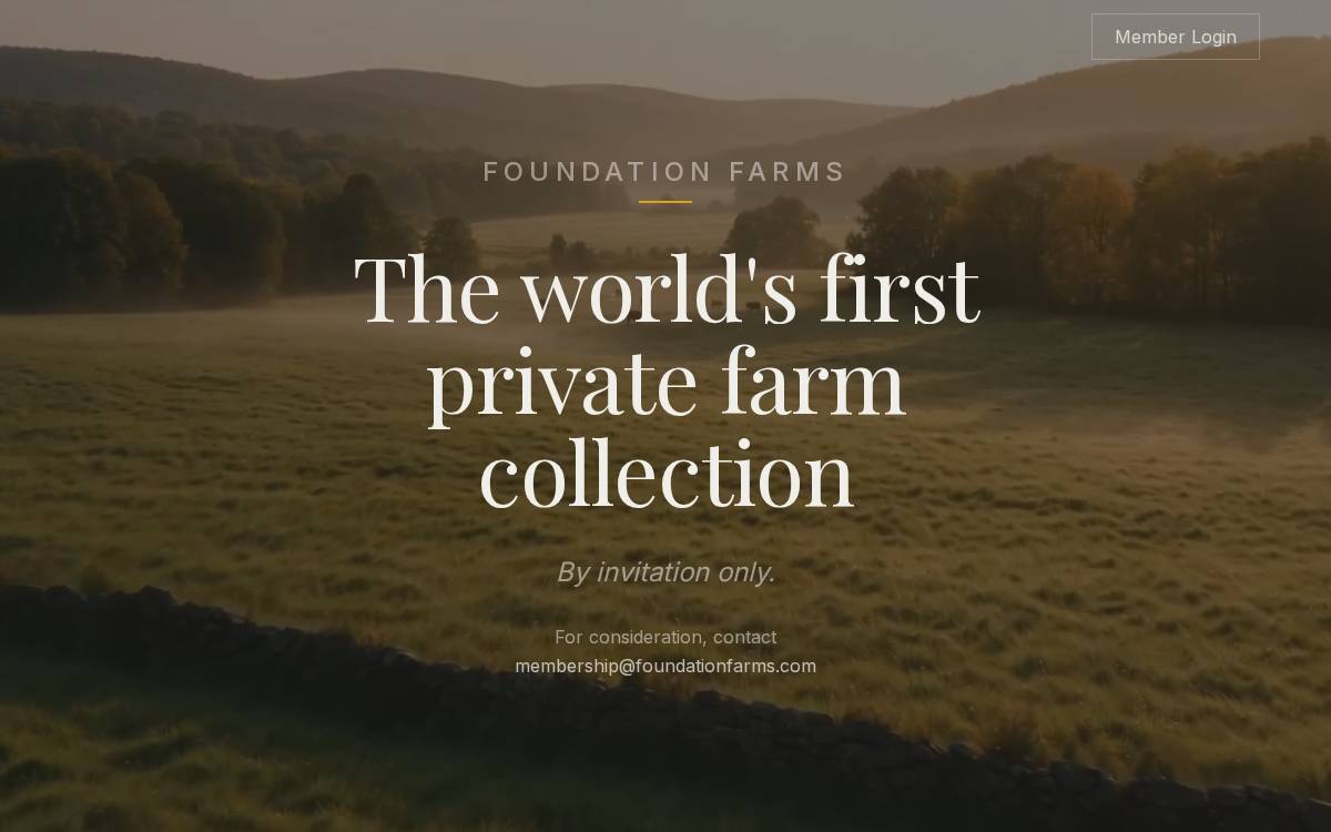 Foundation Farms website preview
