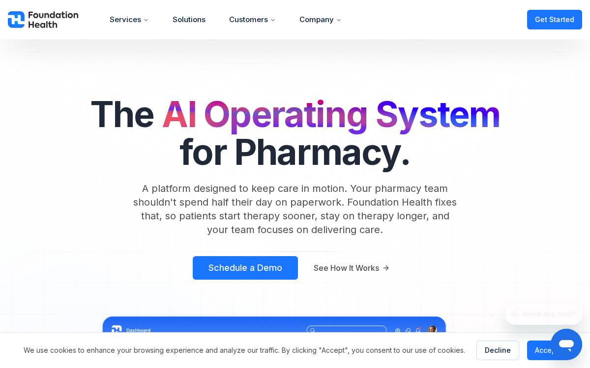 Foundation Health website preview