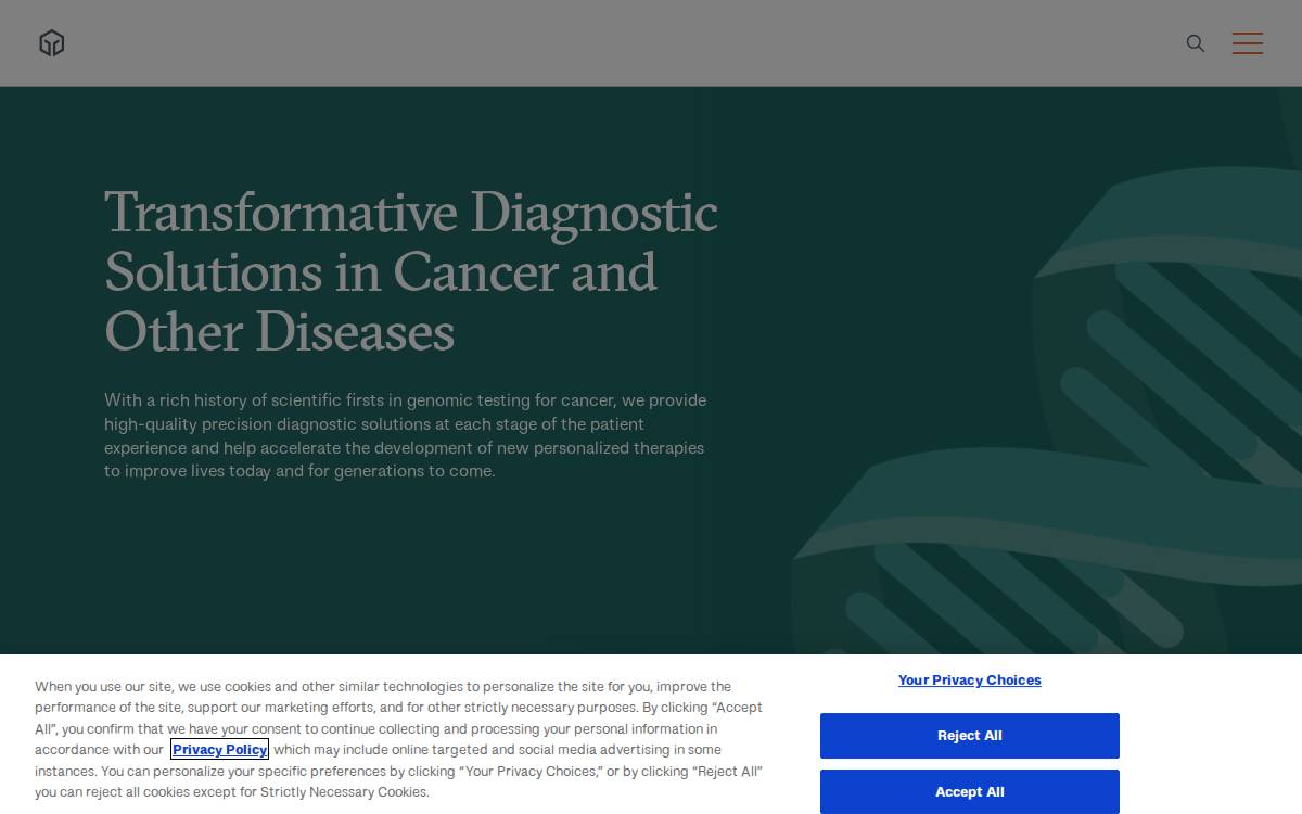 Foundation Medicine website preview