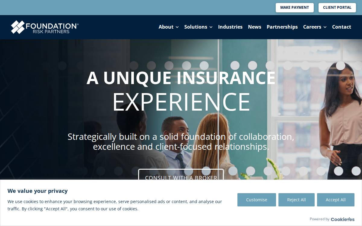 Foundation Risk Partners website preview