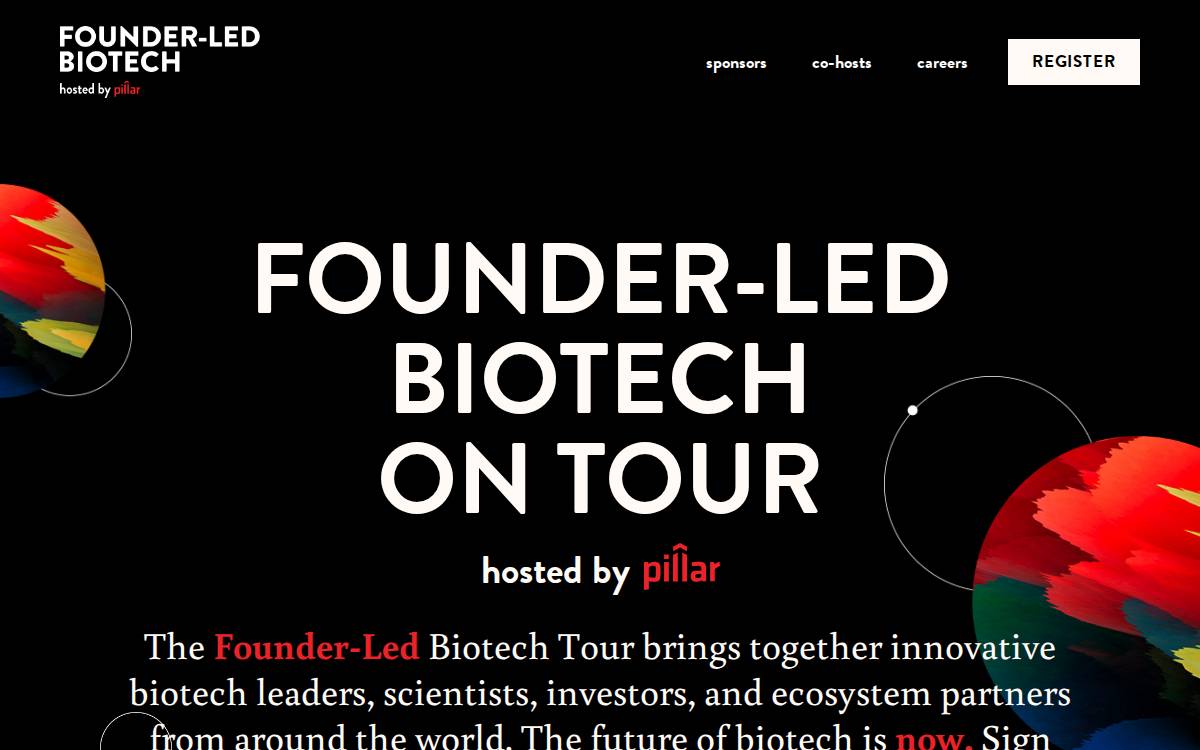 Founderledbio website preview