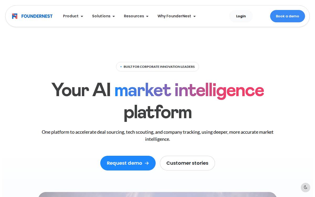FounderNest website preview