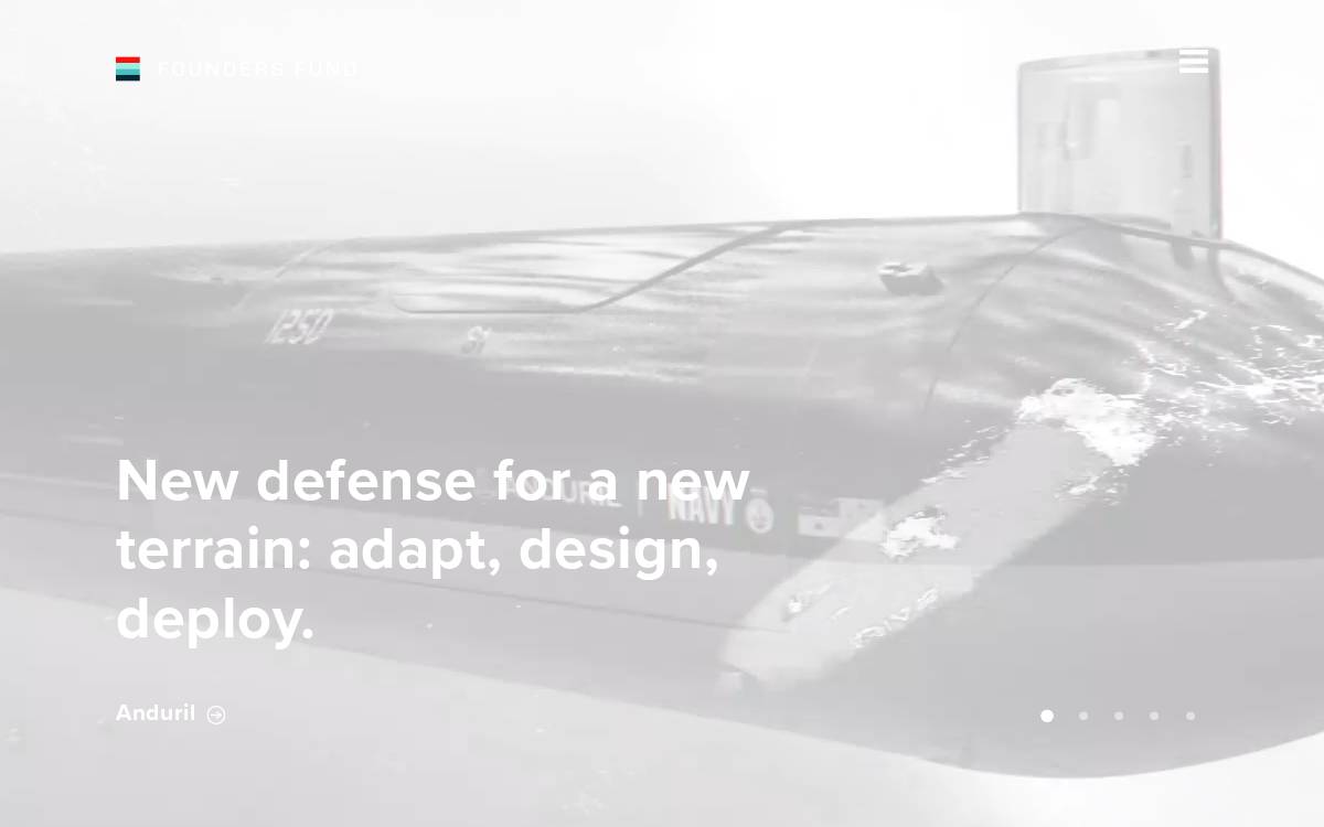 Founders Fund website preview