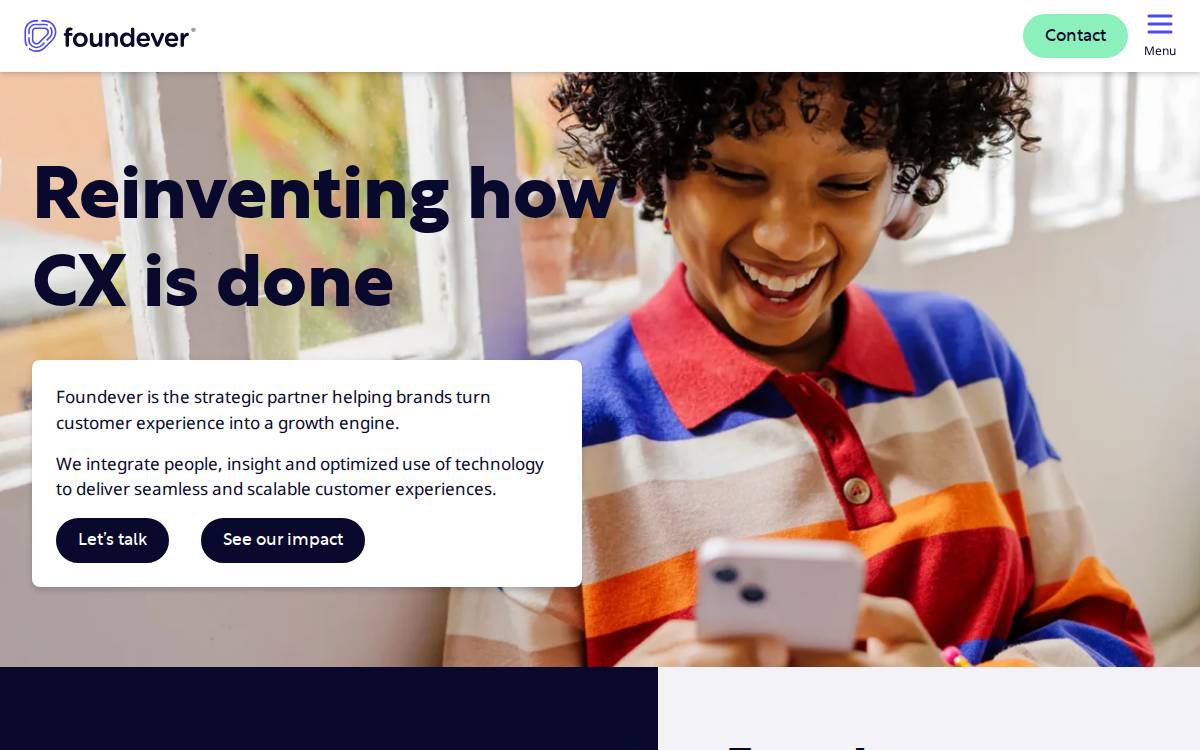 Foundever website preview