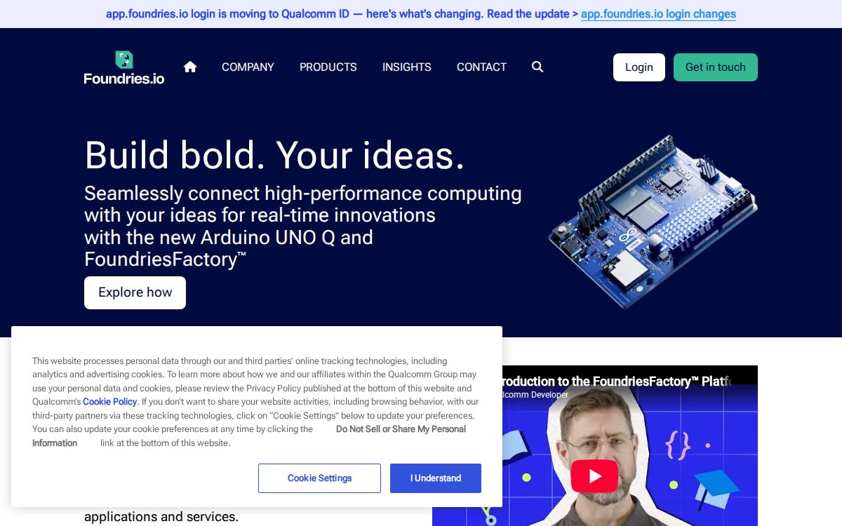 Foundries website preview