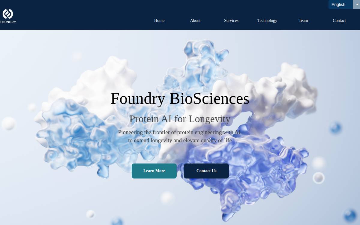Foundry Bio website preview
