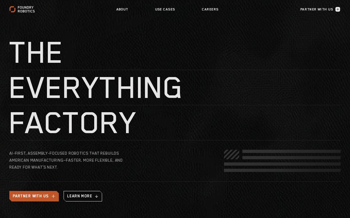 Foundry Robotics website preview
