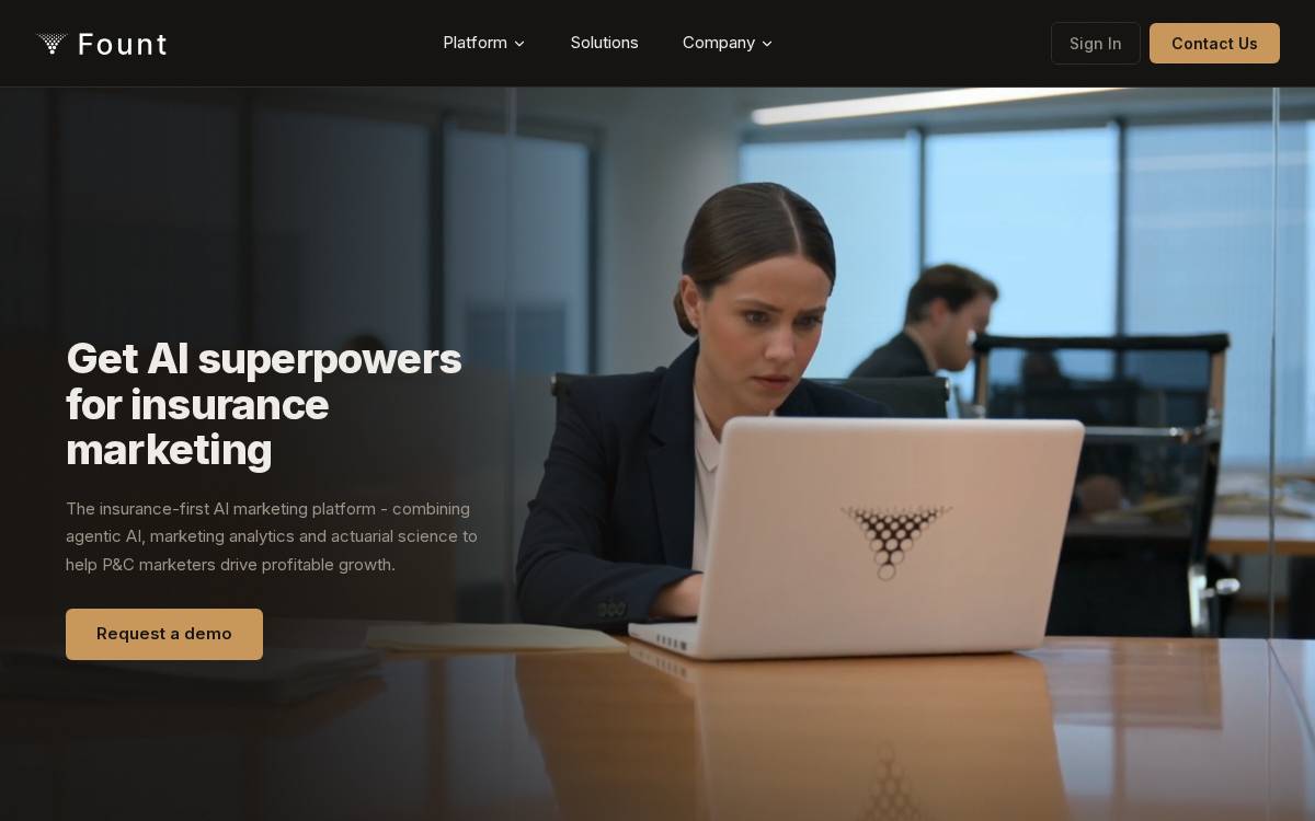 Fountai website preview