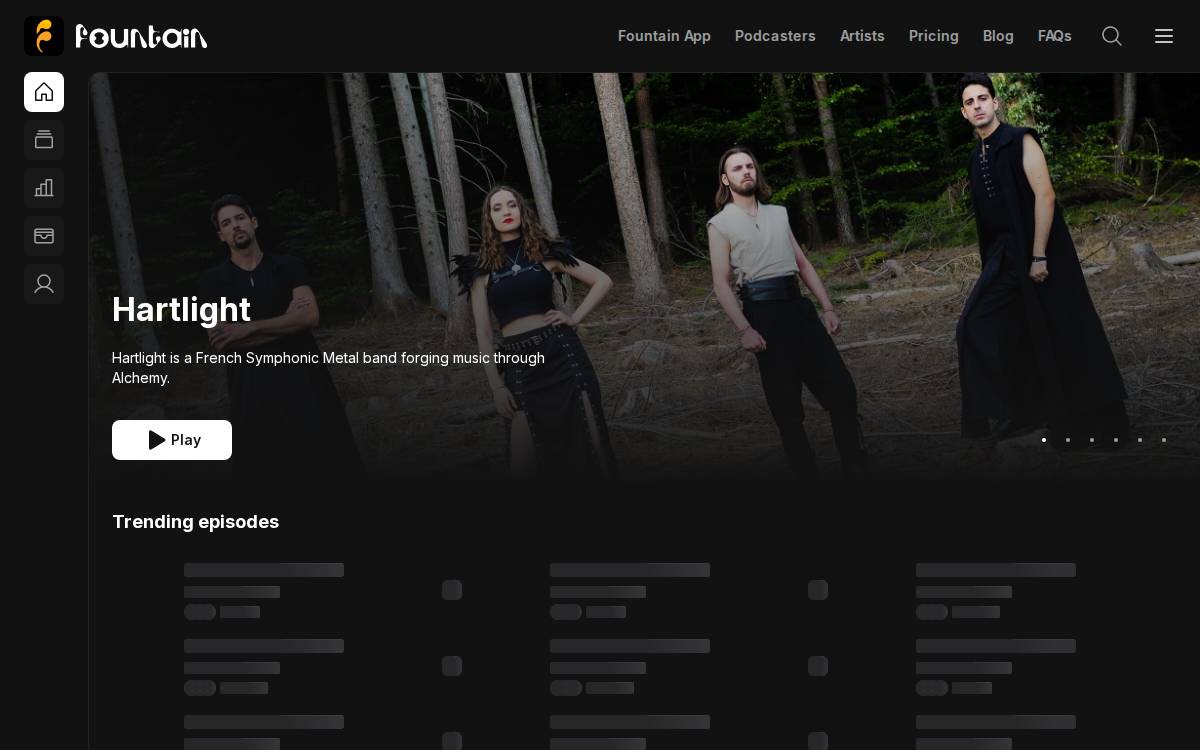 Fountain website preview