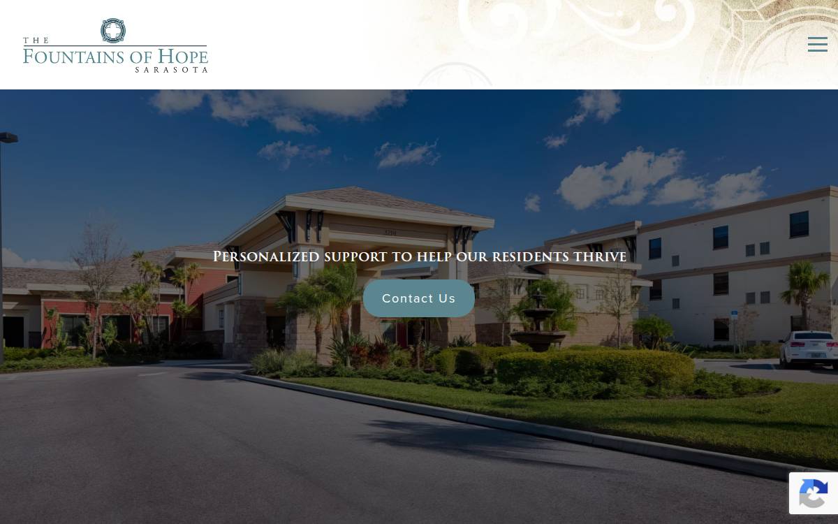Fountains of Hope website preview