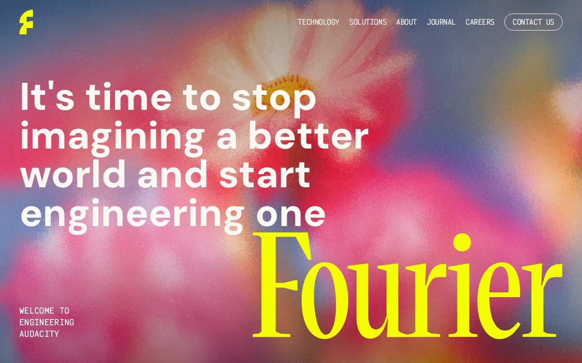 Fourier Earth website preview