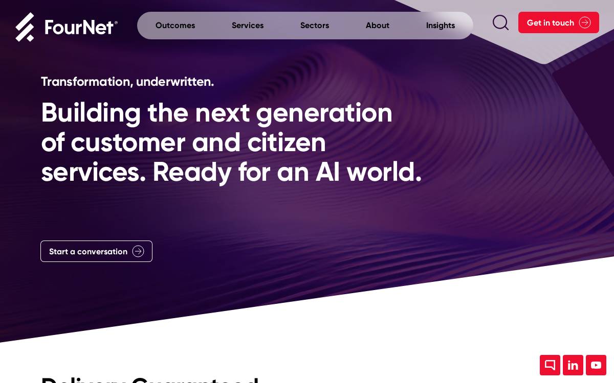 FourNet website preview