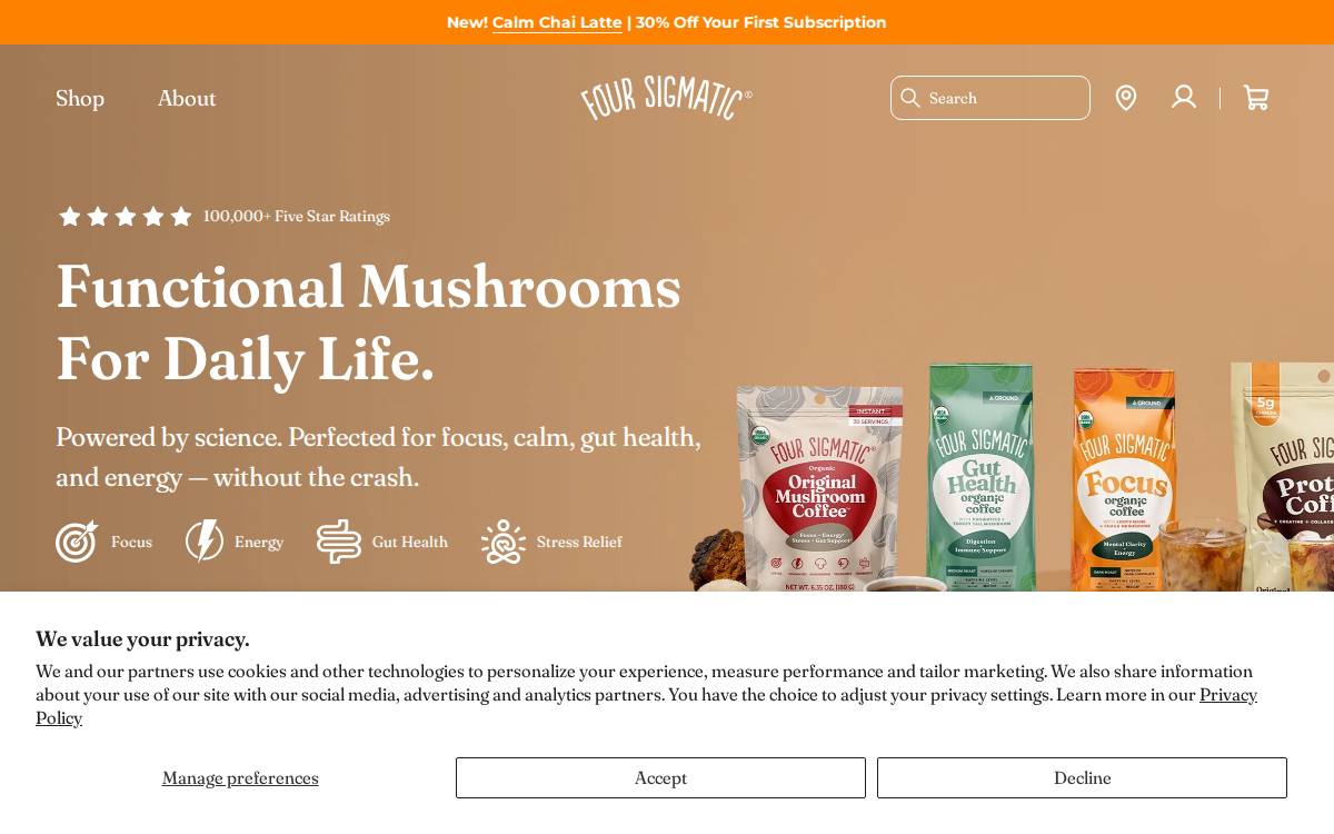 Four Sigmatic website preview