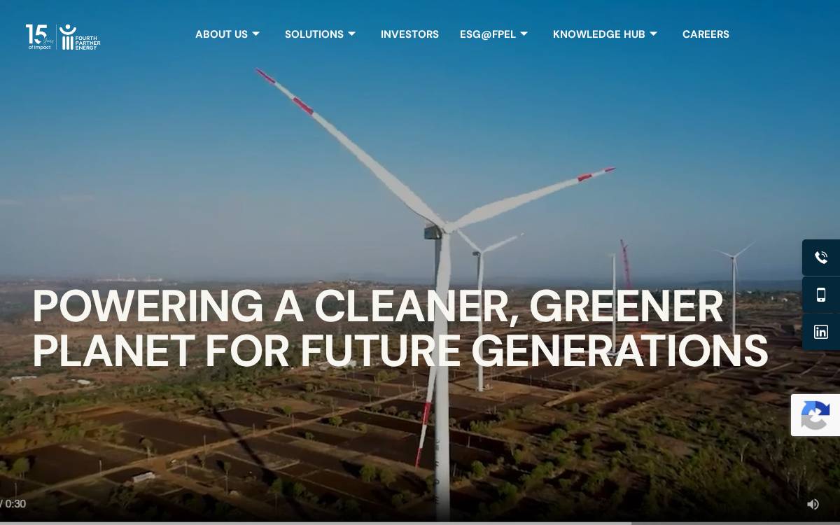 Fourth Partner Energy website preview
