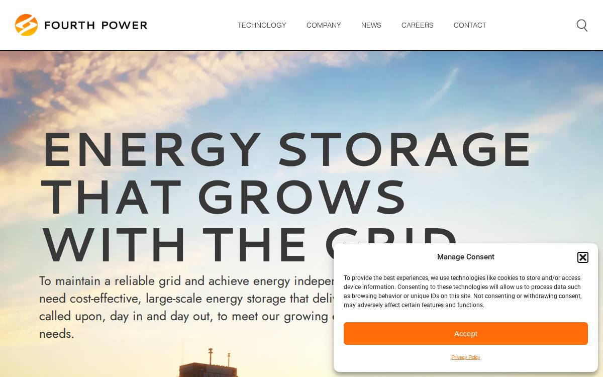 Fourth Power website preview