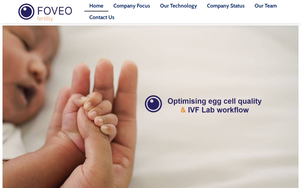 Foveo fertility website preview