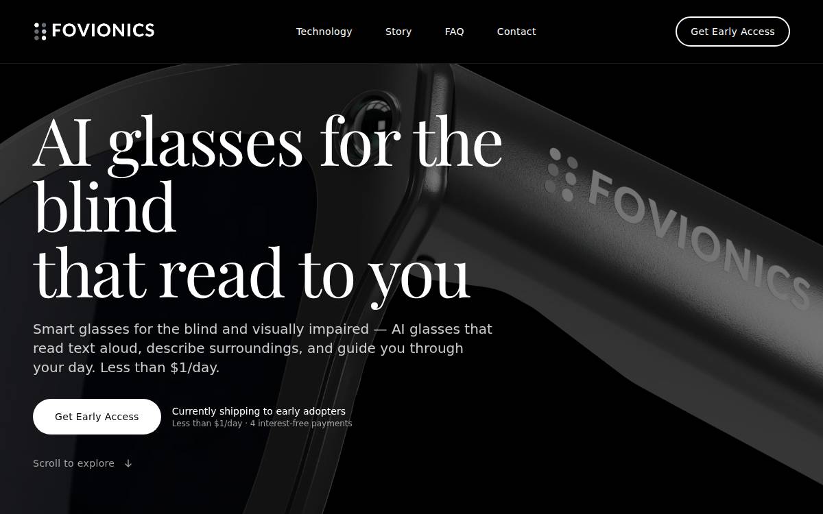 Fovionics website preview