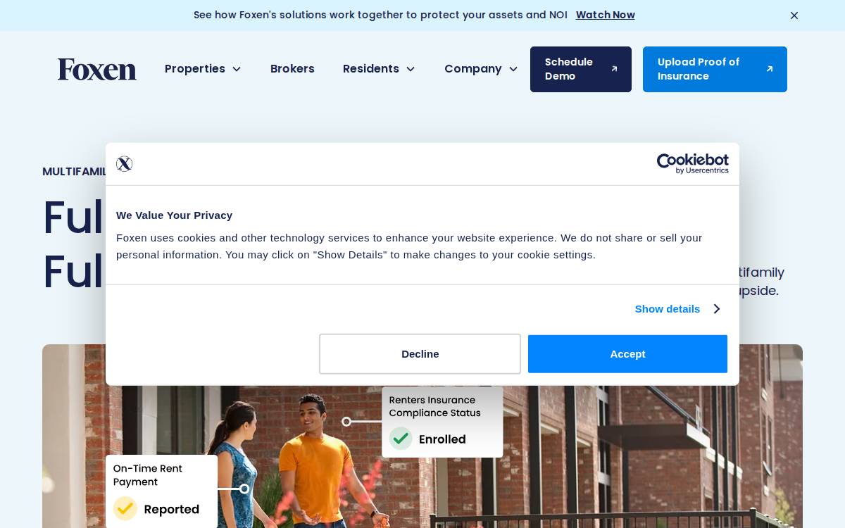 Foxen website preview