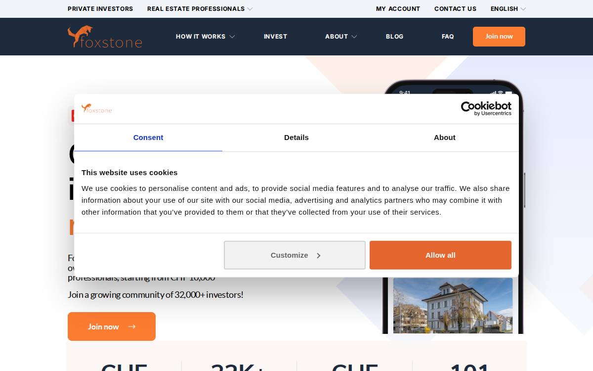 Foxstone website preview