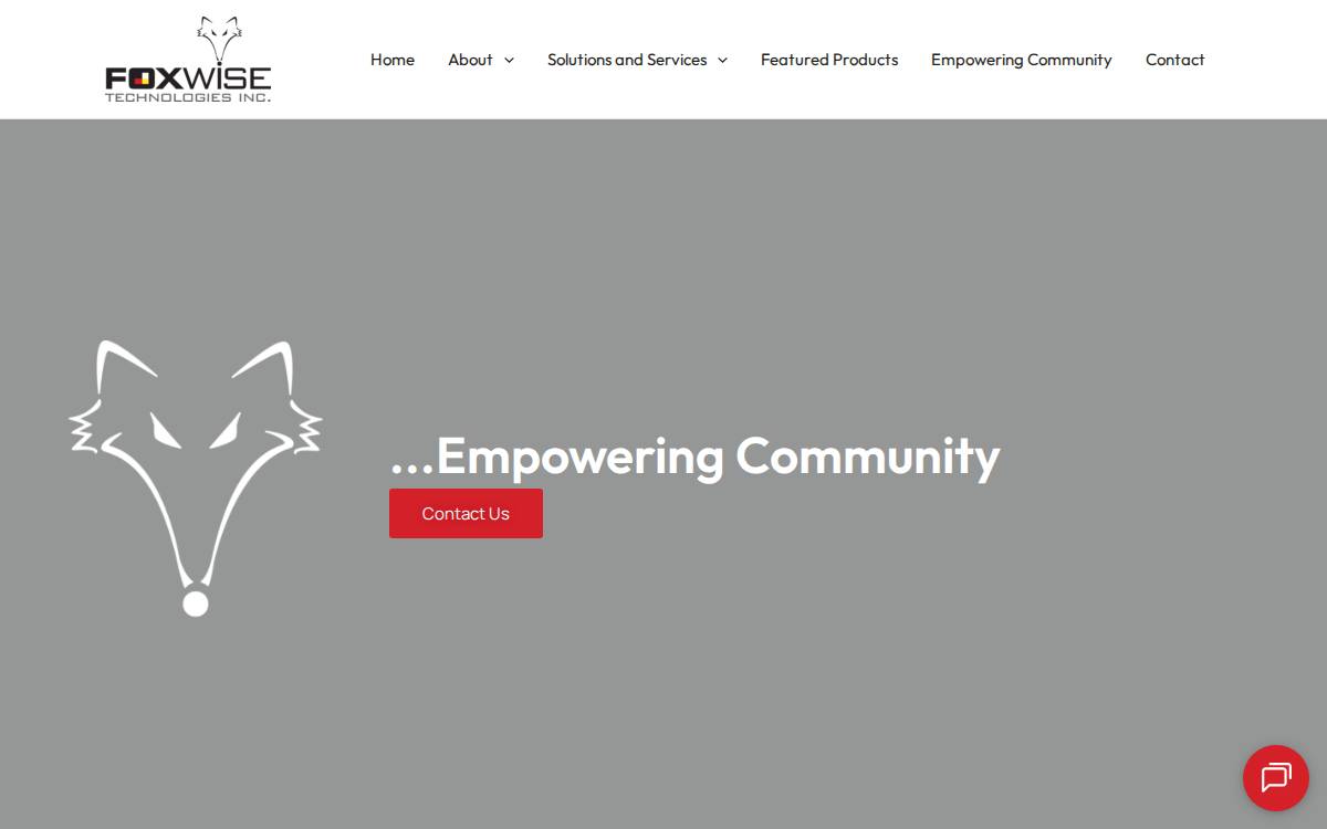 FoxWise Technologies Inc. website preview
