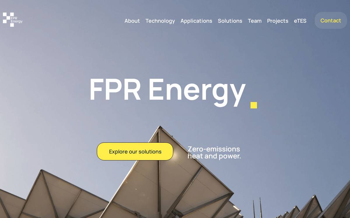 FPR Energy website preview