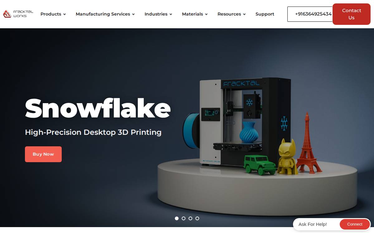 Fracktal website preview