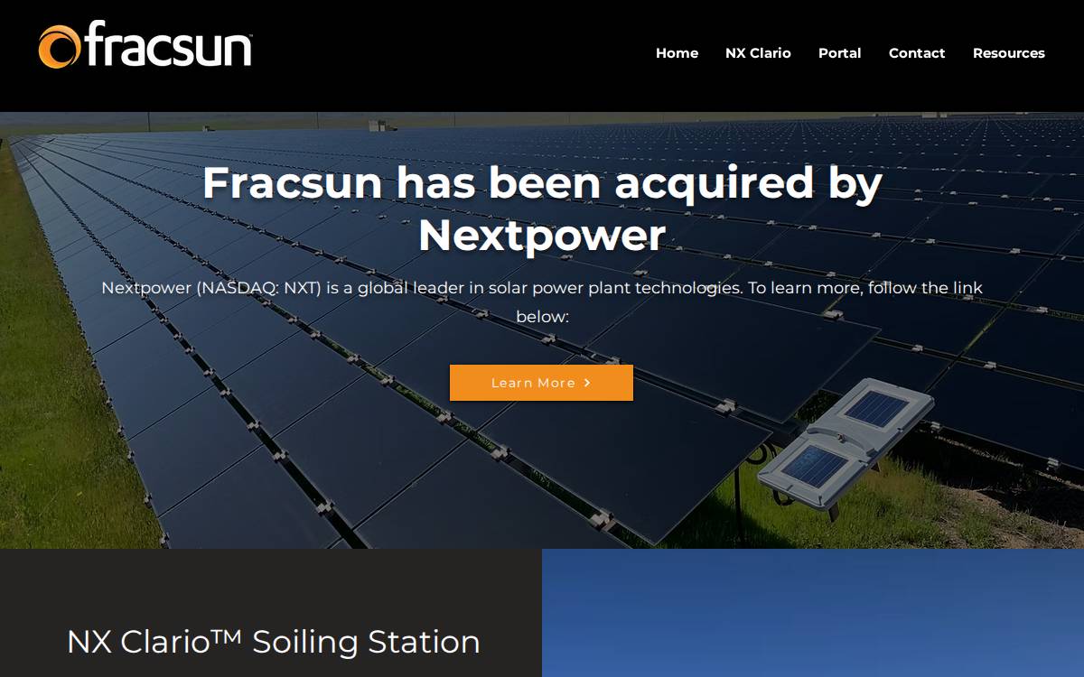 Fracsun LLC website preview