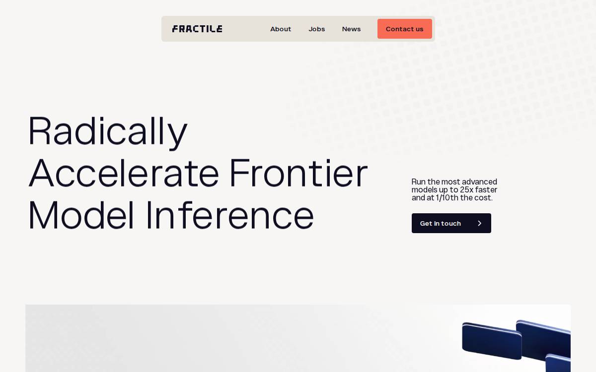 Fractile website preview