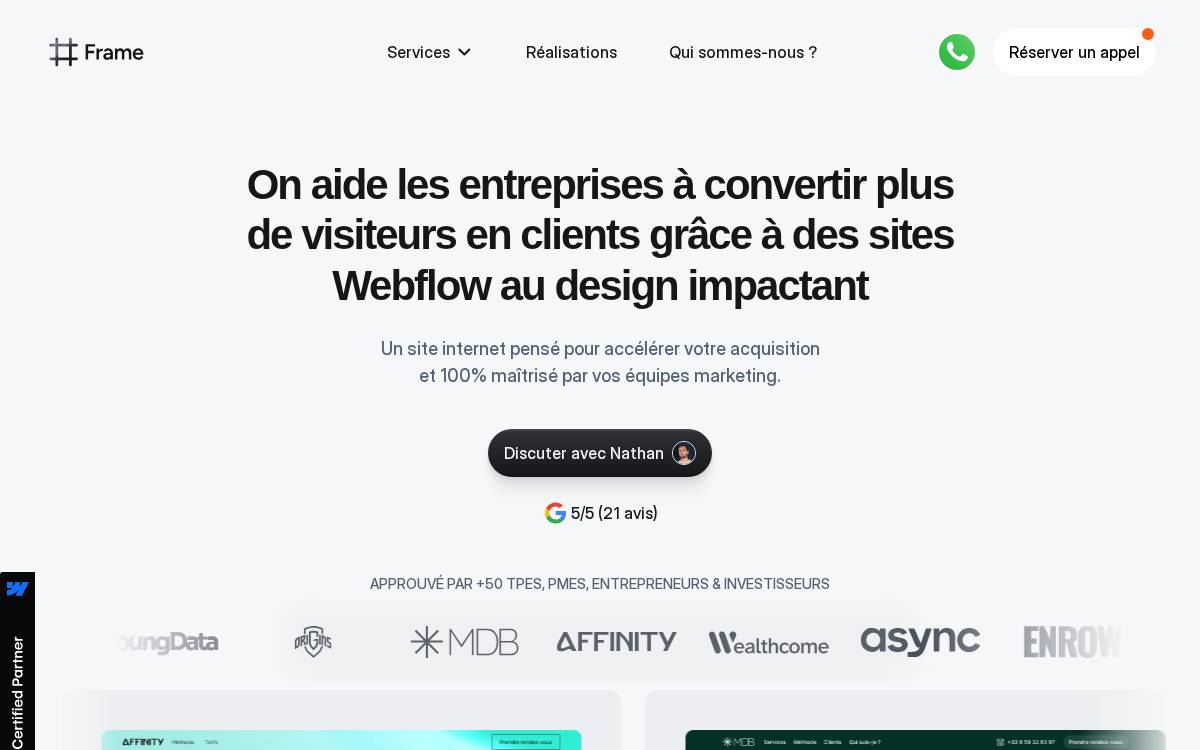 Frame-UX website preview
