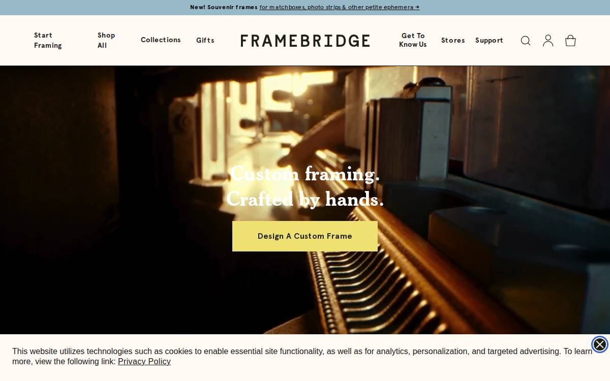 Framebridge website preview