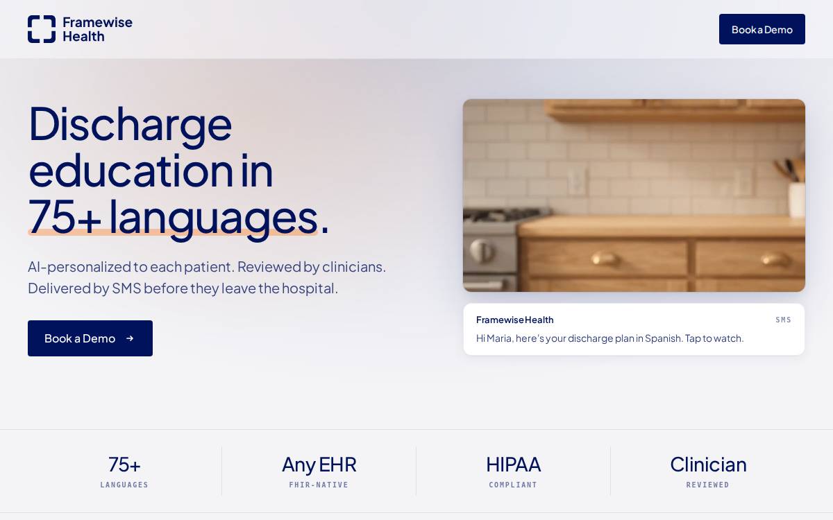Framewise Health website preview