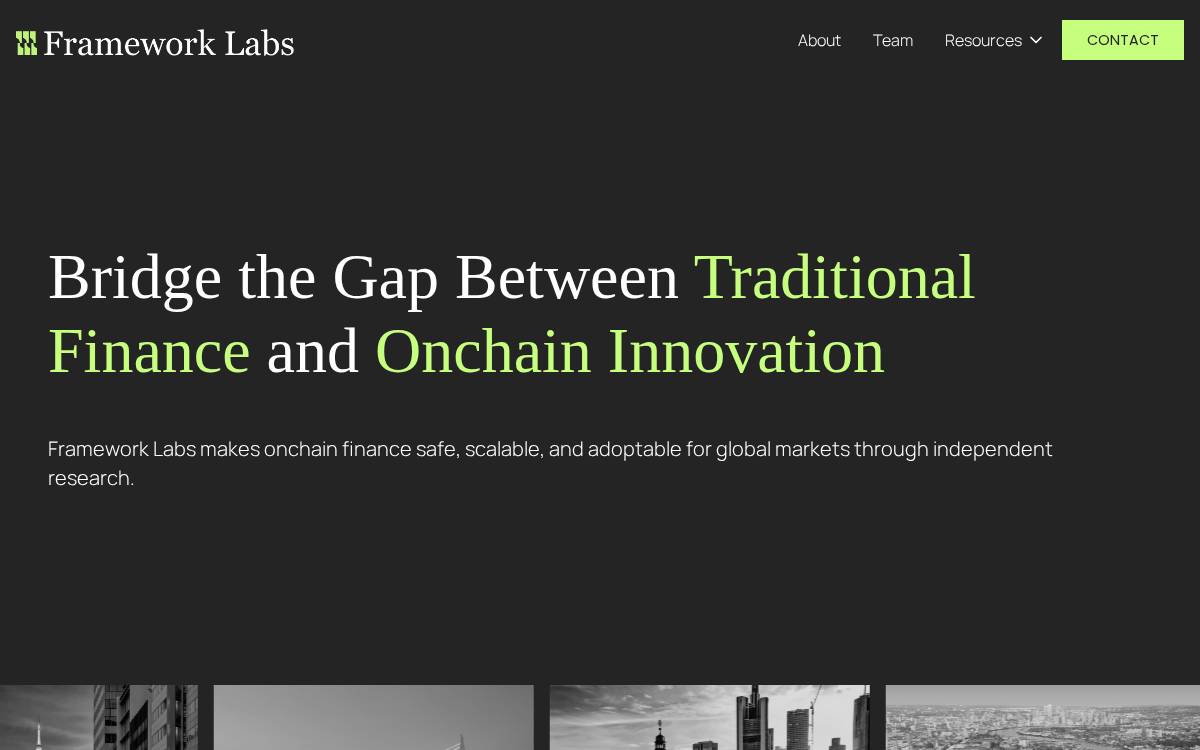 Framework Labs website preview