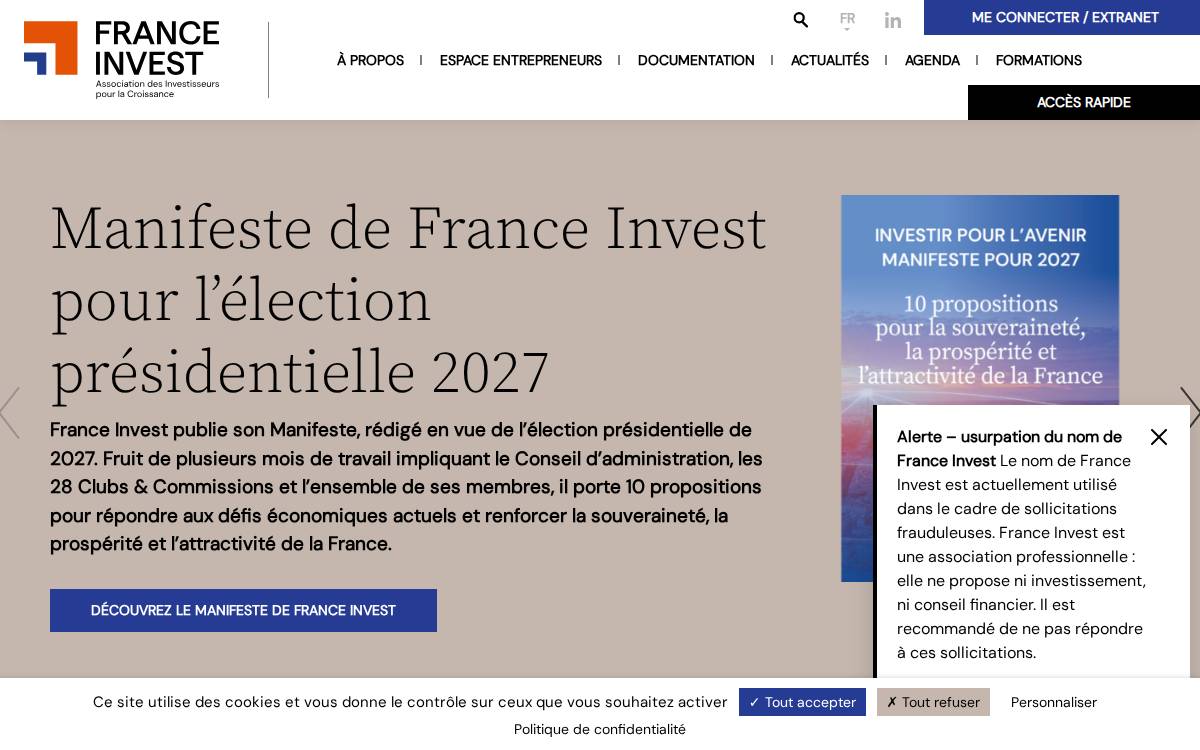 Franceinvest website preview